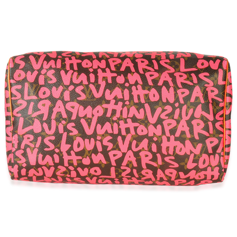 Louis Vuitton x Stephen Sprouse Fuchsia Monogram Canvas Graffiti Speedy 30 - Picture 5 of 7